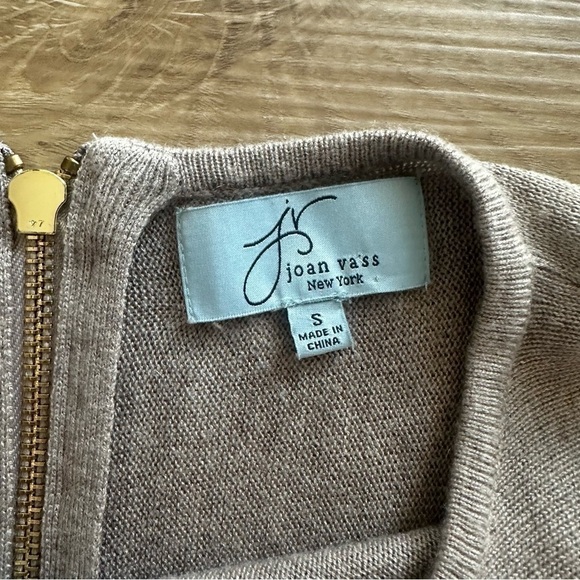 Joann Vass Zip Up Tunic Cashmere Sweater Long Sleeve Size Small - Picture 9 of 15